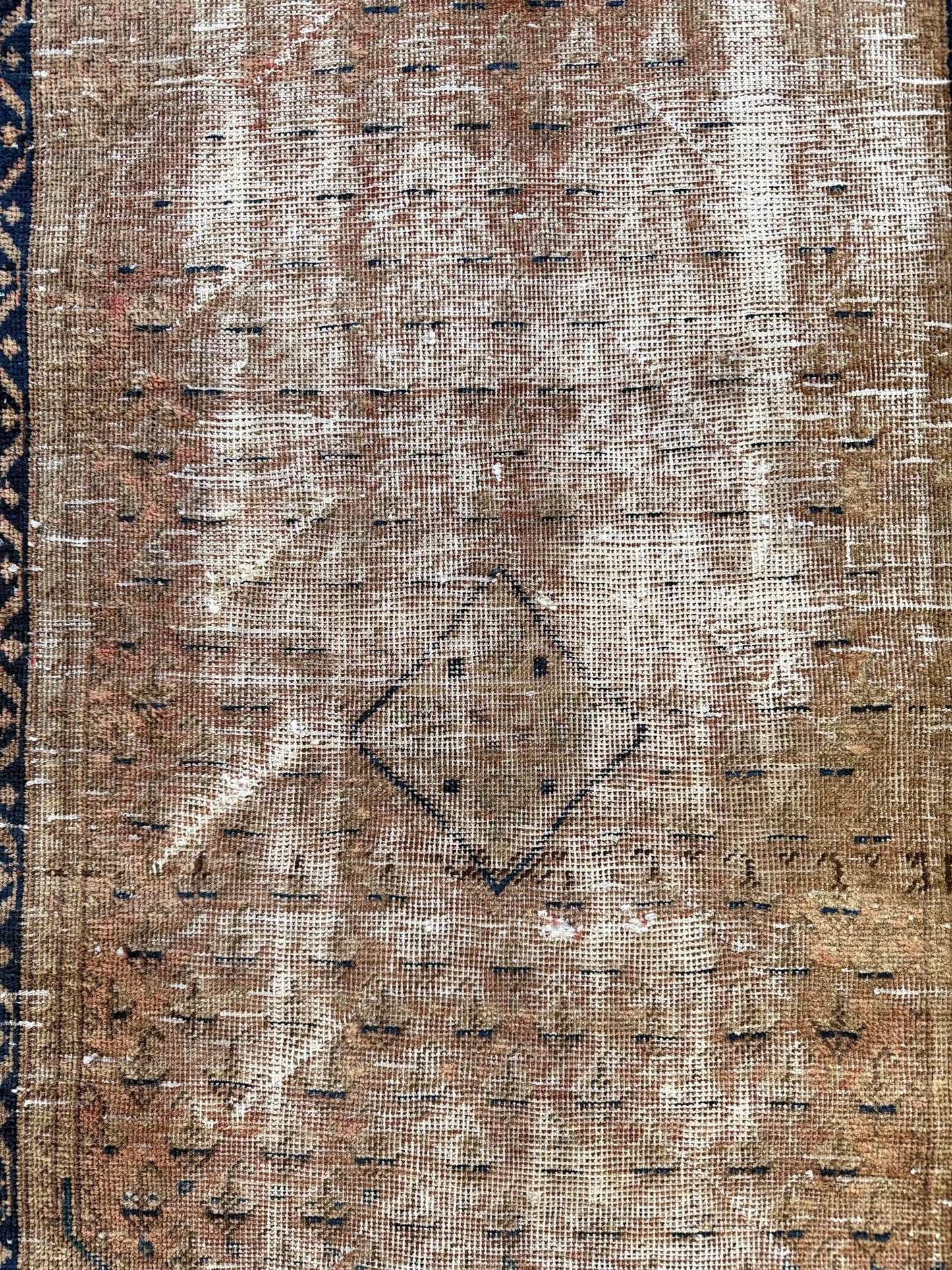 1030 | Smug Little Antique Runner with Ghosted Medallion | 2.10 x 5.3