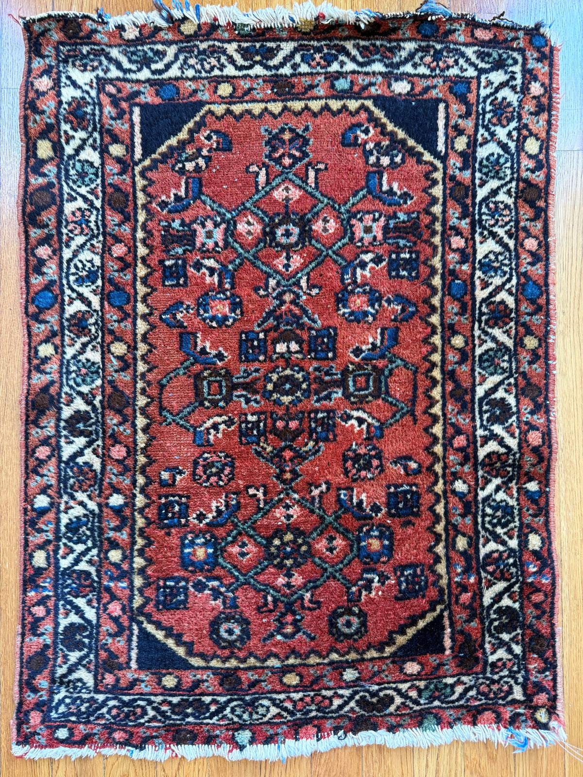 1071 | OVERACHIEVER Antique Persian Hamadan Rug | Circa 1930 | 2.0 × 2.8