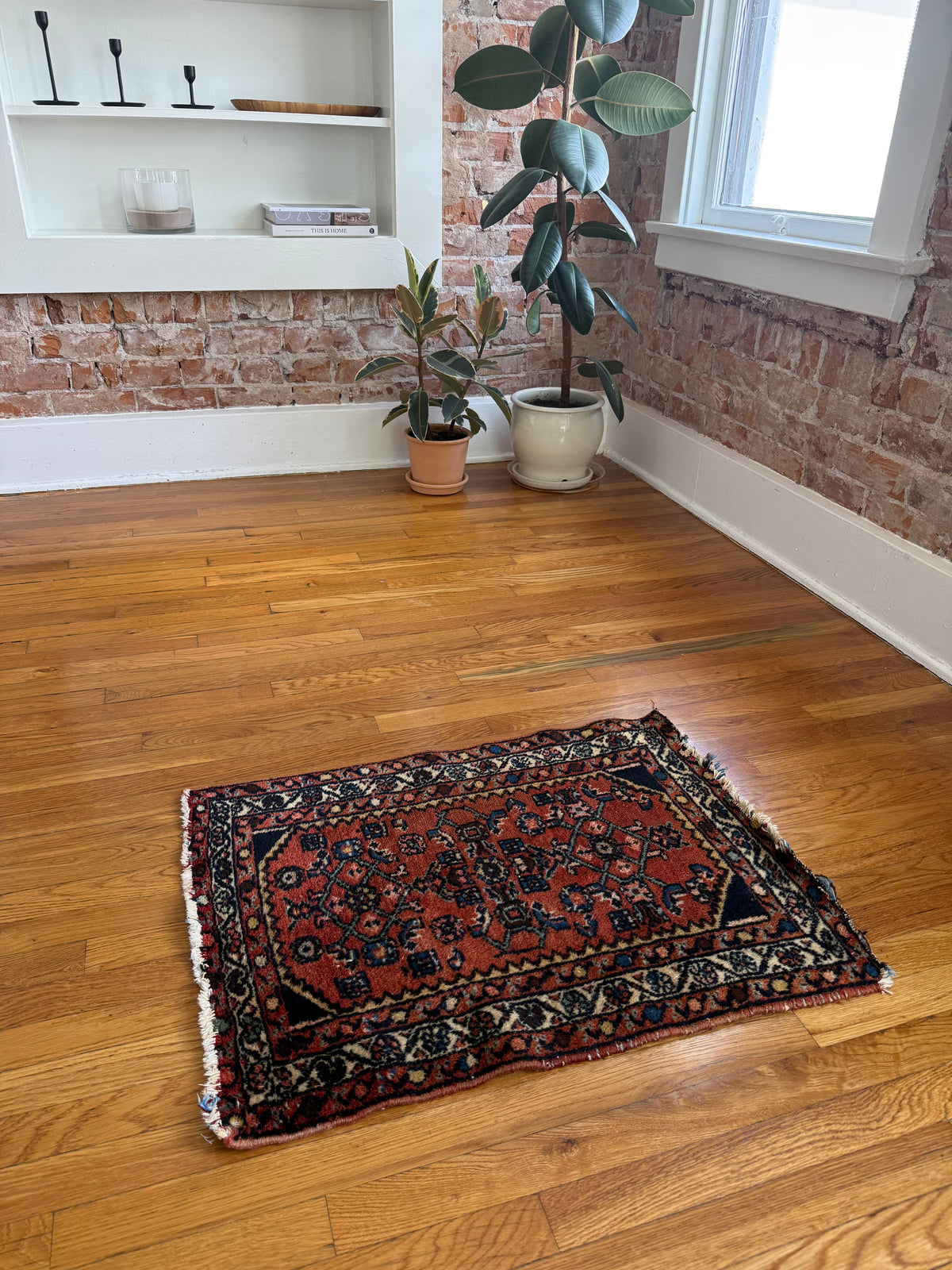 1071 | OVERACHIEVER Antique Persian Hamadan Rug | Circa 1930 | 2.0 × 2.8