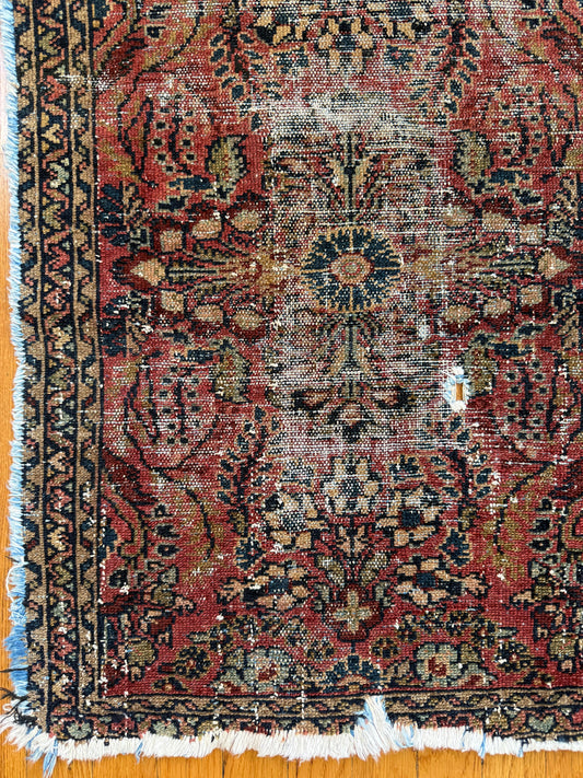 1074 | RELIC Antique Persian Malayer Rug | Circa 1900 | 1.11 × 2.10