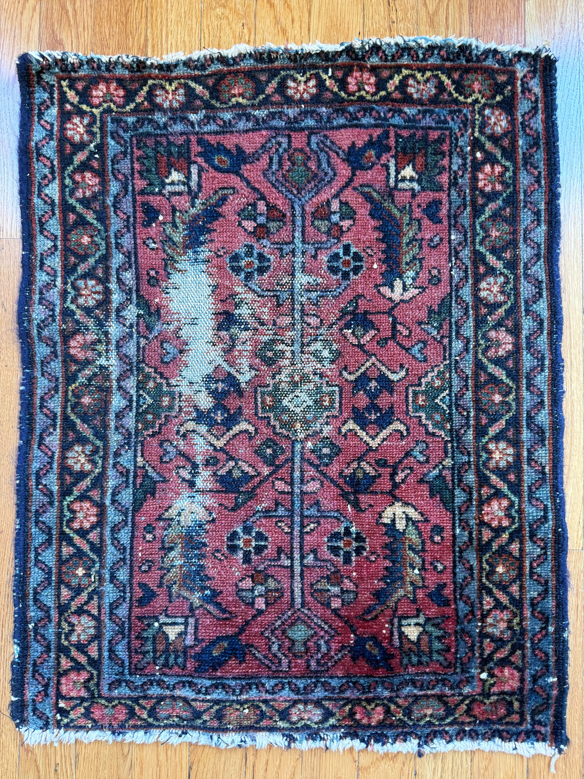 1075 | SECRET GARDEN Antique Persian Malayer Garden Rug | Circa 1900–1920 | 2.4 × 2.10