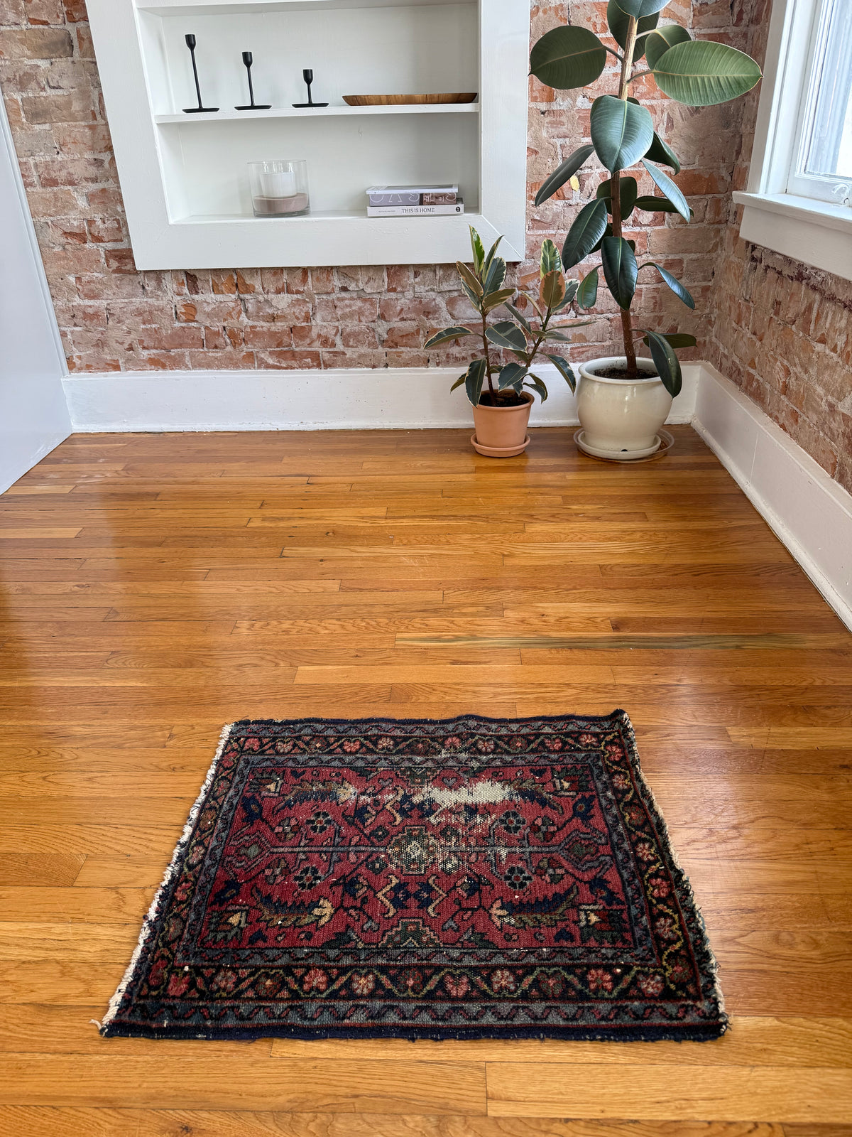 1075 | SECRET GARDEN Antique Persian Malayer Garden Rug | Circa 1900–1920 | 2.4 × 2.10